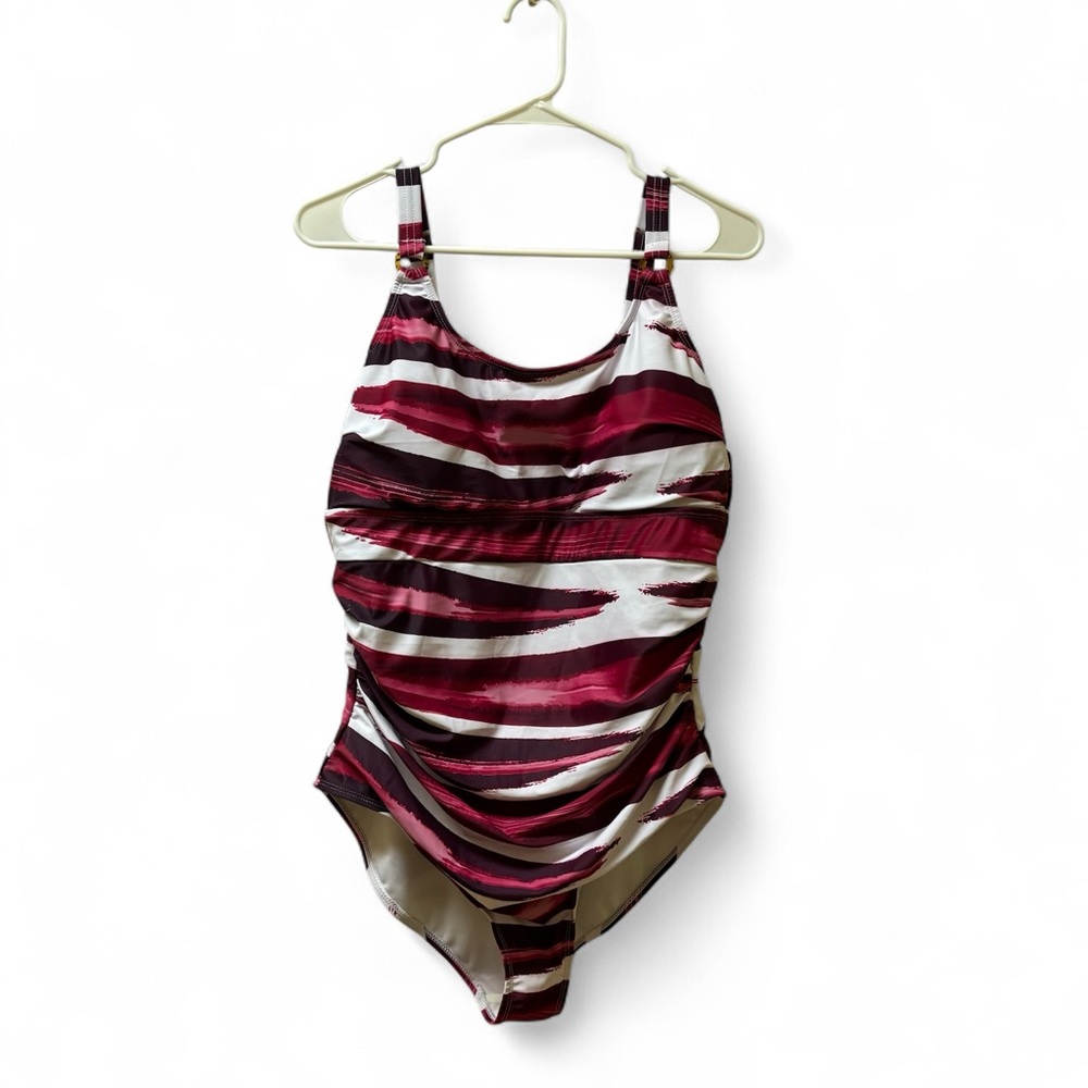 Stylish women One Piece Swimsuit - Red, Pink, Maroon, and White